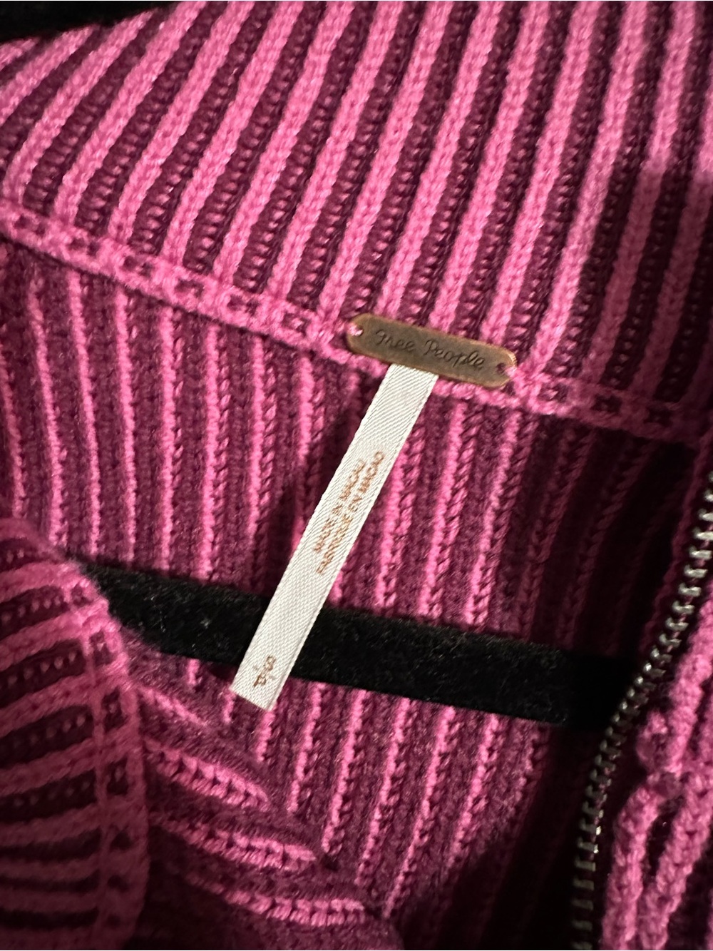Free People Greta Stripe Half Zip Sweater - Picture 5 of 5
